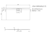 Vorschau: Villeroy&Boch Architectura MetalRim Duschwanne inkl. Antirutsch (VILBOGRIP),160x80cm, weiß UDA1680ARA215GV-01