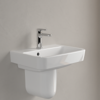 Vorschau: Villeroy&Boch O.Novo Handwaschbecken 50x37cm Hahnloch Überlauf 434450T2