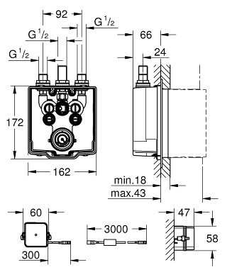 Grohe Eurosmart CE Unterputzkörper 36459000