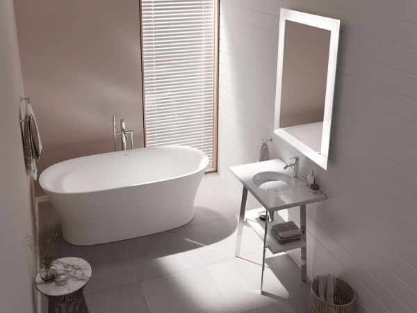 Duravit Cape Cod freistehende Badewanne oval 165x78cm, weiß