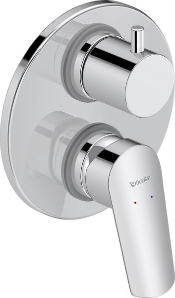 Duravit No.1 Einhebel-Wannenmischer Unterputz, chrom