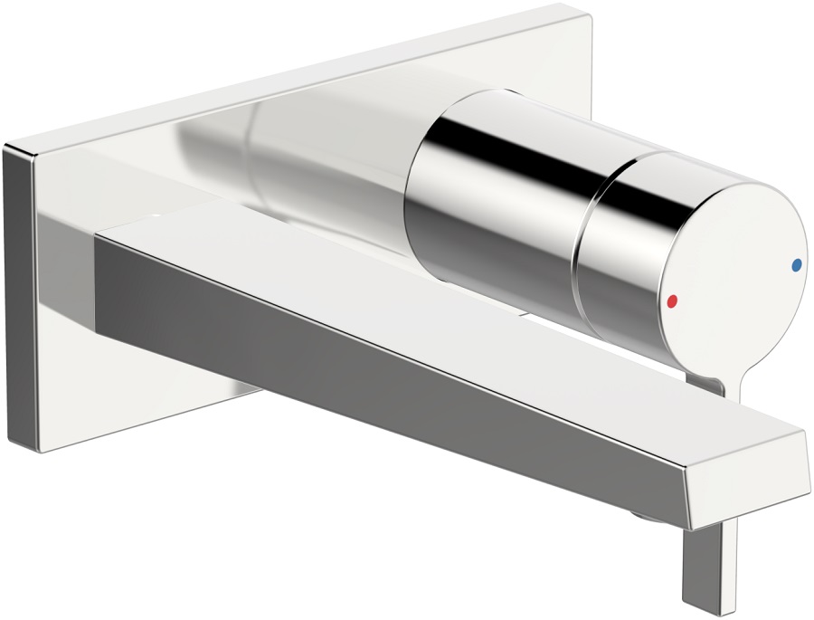 Hansa Hansaloft Waschtisch-Einhand-Wandbatterie, Fertigmontageset