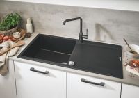 Vorschau: Grohe K500 60-C Kompositspüle mit Abtropffläche, granit schwarz