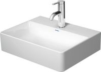 Vorschau: Duravit DuraSquare Handwaschbecken rechteckig 45x35cm, mit Hahnloch, WonderGliss, geschliffen, weiß 07324500711