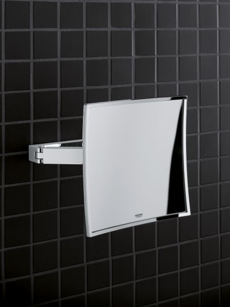 Grohe Selection Cube Kosmetikspiegel 3-fache Vergrößerung, chrom 40808000