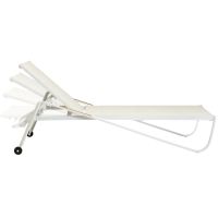 Vorschau: KETTLER DINING DIAMOND Stapelliege weiß matt beige 0103914-5800