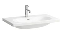 Laufen Lua Aufsatzwaschtisch wandmontiert, Unterseite geschliffen 80x46cm, weiß H8160870001041