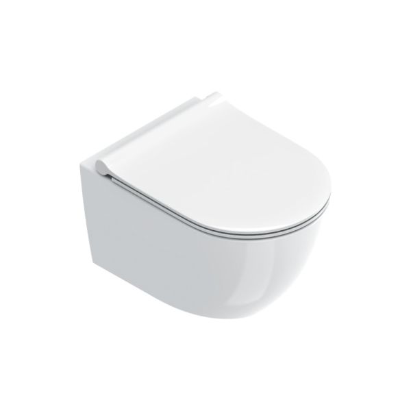 Catalano Sfera Wand-WC compact silentech, spülrandlos, 50x35cm CATAglaze+