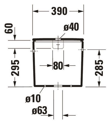 Duravit DuraStyle Spülkasten 3/6L mit Dual Flush, Anschluss rechts oder links, WonderGliss, weiß