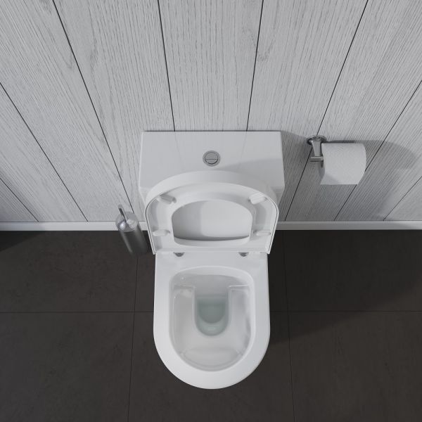 Duravit ME by Starck Stand-WC für Spülkasten, Tiefspüler, Abgang waagerecht/senkrecht, weiß 2170090000