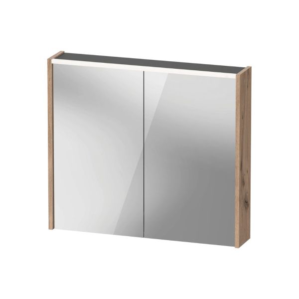 Duravit D-Code 2.0 LED-Spiegelschrank, eiche marmoriert DC7106055550000