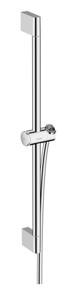 Hansgrohe Unica Pulsify S Brausestange mit Schieber und Isiflex Brauseschlauch, 65cm, chrom 24400000