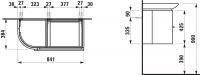 Vorschau: Laufen Case Palace Waschtischunterbau mit Tür links, 1 Auszug rechts zu Waschtisch Palace 81670.2_1