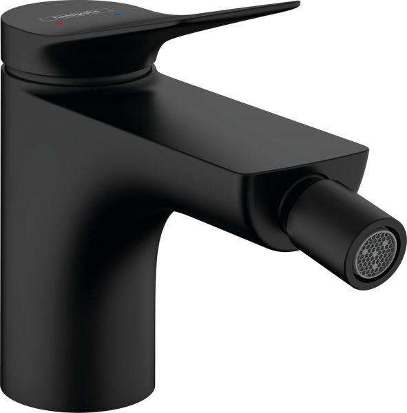 Hansgrohe Vivenis Einhebel-Bidetmischer mit Zugstangen-Ablaufgarnitur, mattschwarz 75200670