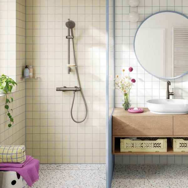 Grohe Rainshower SmartActive Brausestange 60cm, hard graphite gebürstet