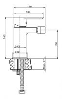 Vorschau: Avenarius Linie 180 Bidet-Einhebelmischbatterie, chrom