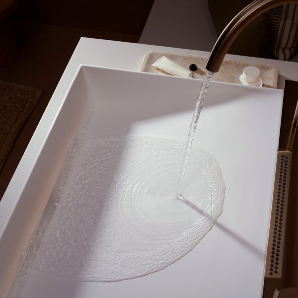 hansgrohe Avalegra AquaUnit Waschbecken 58x48cm, ohne Ablage mit Armatur in brushed bronze