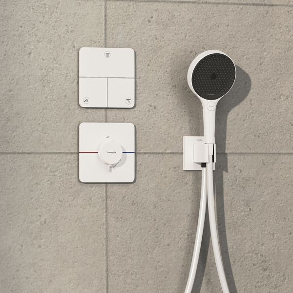 Hansgrohe ShowerSelect Comfort Q Ventil Unterputz für 3 Verbraucher, weiß matt