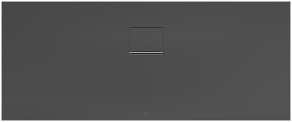 Villeroy&Boch Squaro Infinity Quaryl®-Duschwanne, flächenbündiger Einbau, 170x70cm, anthracite UDQ1770SQI2IV-1S