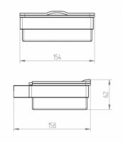 Vorschau: Avenarius Feuchttuchbox, chrom/weiß