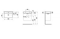 Vorschau: Laufen VAL Waschtisch unterbaufähig 60x42cm 1 Hahnloch mit Überlauf_1