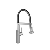 KWC BISTRO E Küchenarmatur mit Umstellbrause, edelstahl 125694