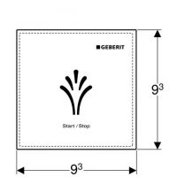 Vorschau: Geberit Wandbedienpanel berührungslos, für Geberit AquaClean, weiß