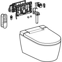 Vorschau: Geberit AquaClean Sela Wand-Dusch-WC mit DuoFresh, weiß