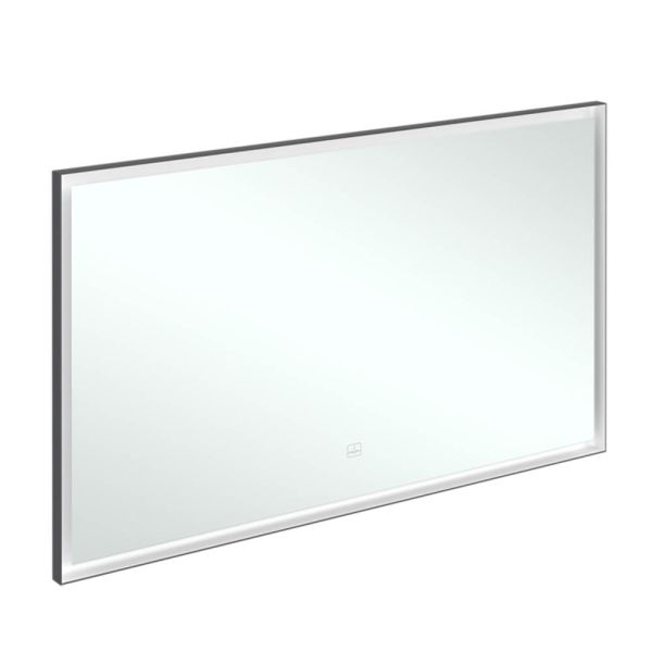 Villeroy&Boch Subway 3.0 LED-Spiegel, 130x75cm, mit Sensordimmer, schwarz matt