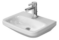 Vorschau: Duravit DuraStyle Handwaschbecken 45x33,5cm mit 1 Hahnloch, ohne Überlauf, WonderGliss, weiß 07084500001