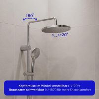 Vorschau: Duravit Shower Systems Duschsystem mit Wanneneinlauf, chrom