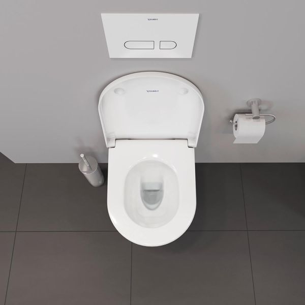 Duravit D-Neo Wand-WC 48x37cm, rimless, HygieneGlaze, Durafix, weiß 2588092000