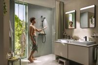 Vorschau: hansgrohe Activera Select S Brausesystem mit ShowerTablet Select, EcoSmart, schwarz matt