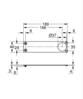 Vorschau: Grohe Allure Gravity Dekorplatte für M-Size Waschtischarmatur 104743