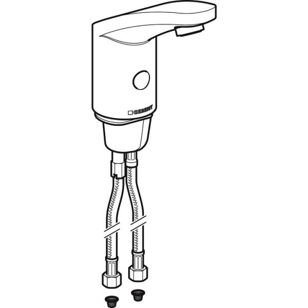 Geberit Waschtischarmatur Typ 185, Batteriebetrieb, chrom