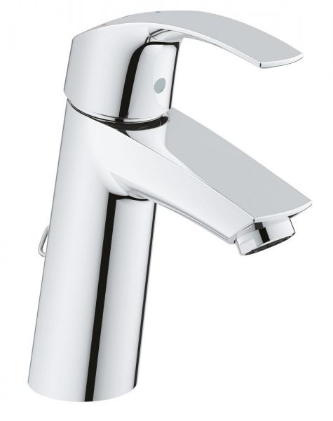 Grohe Eurosmart Einhand-Waschtischbatterie, M-Size mit versenkbarer Kette, wassersparend, chrom