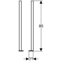 Vorschau: Geberit Duofix Fußverlängerungsset, für Fußbodenaufbau 20–40 cm