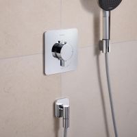 Vorschau: hansgrohe FixFit Fine Q Wandanschluss mit Rückflussverhinderer, chrom