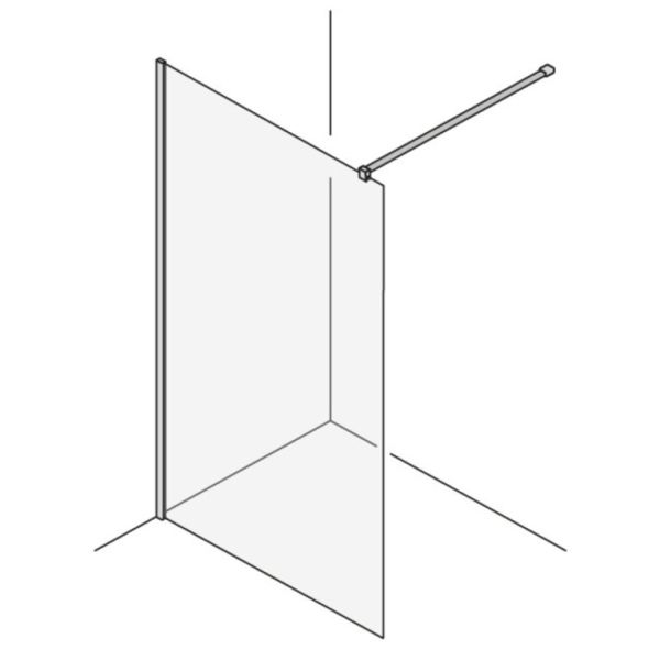 Artweger Dynamic Walk In Duschtrennwand ESG 6mm
