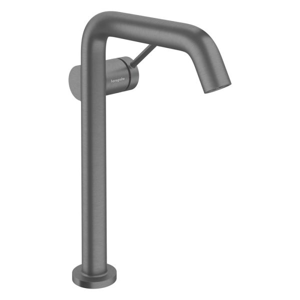 hansgrohe Tecturis S Waschtischarmatur 240 Fine CoolStart EcoSmart+, Push-Open, brushed black chrome 73370340