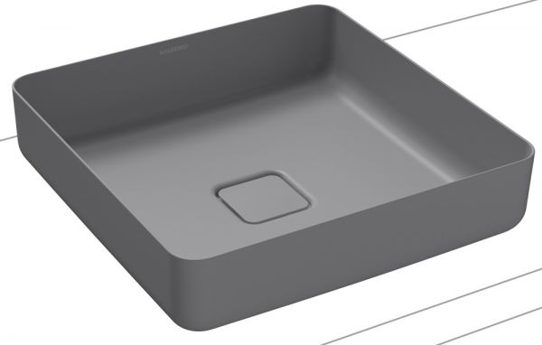 Kaldewei Miena Waschtisch-Schale eckig 40x40cm, mit pflegeleichter Perl-Effekt, Mod. 3184 cool grey 30