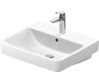 Vorschau: Duravit No.1 Waschtisch rechteckig 55x46cm, mit Hahnloch, mit Überlauf, weiß 2375550000