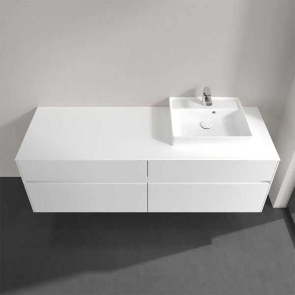 Villeroy&Boch Collaro Waschtischunterschrank passend zu Aufsatzwaschtisch 43345G, 160cm, glossy white C07900DH