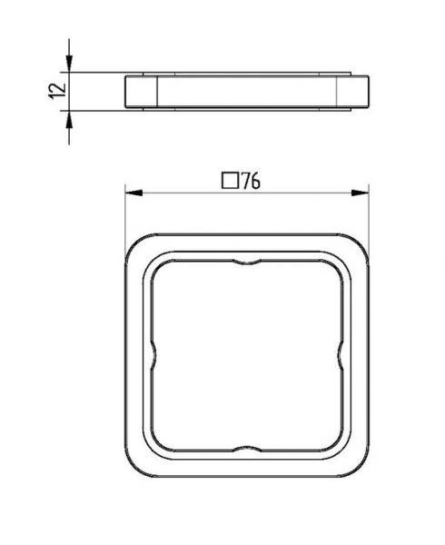 Avenarius Serie 480 Halter - Standmodell, chrom