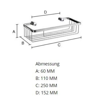 Smedbo Sideline Seifenkorb/Duschkorb, chrom