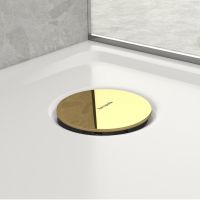 hansgrohe RainDrain Staro Fertigset Ablaufgarnitur für Duschwanne, polished gold optic 60058990