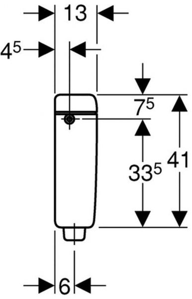 Geberit AP-Spülkasten AP127, Spül-Stopp-Spülung, weiß