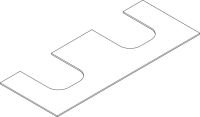 Vorschau: Hansgrohe Xevolos E Konsole 137cm für 2 Aufsatzwaschtische 50cm