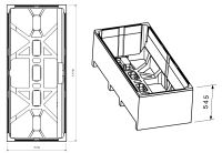Vorschau: Poresta Compact Badewannenträger für Kaldewei Classic Duo Badewanne 180x80cm Mod. 110