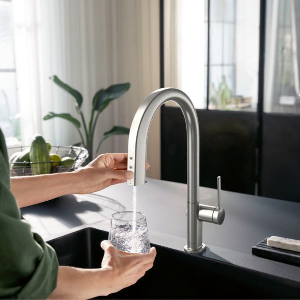 Hansgrohe Aqittura SodaSystem StarterSet edelstahl 76806800